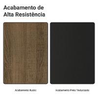 Guarda-roupa Closet Modulado Valencia 2 Gavetas 4 Prateleiras 70 Cm Madesa Rustic/preto - 9