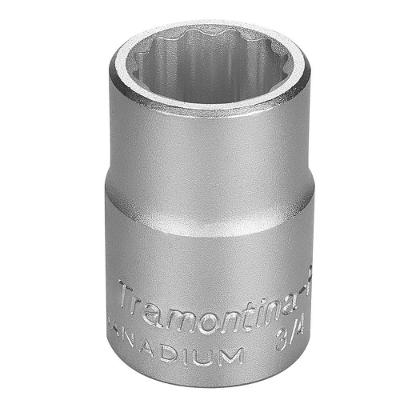 Soquete Estriado Em Aço Cromo Vanádio 21 Mm - Encaixe 3/4" Tramontina