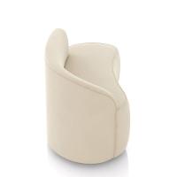 Sofá 2 Lugares Orgânico 140 Cm Morgan Veludo Bege D03 - D'rossi - 7