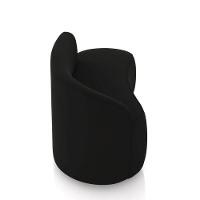 Sofá 2 Lugares Orgânico 140 Cm Morgan Veludo Preto D03 - D'rossi - 7