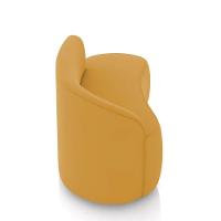 Sofá 2 Lugares Orgânico 140 Cm Morgan Veludo Mostarda D03 - D'rossi - 8