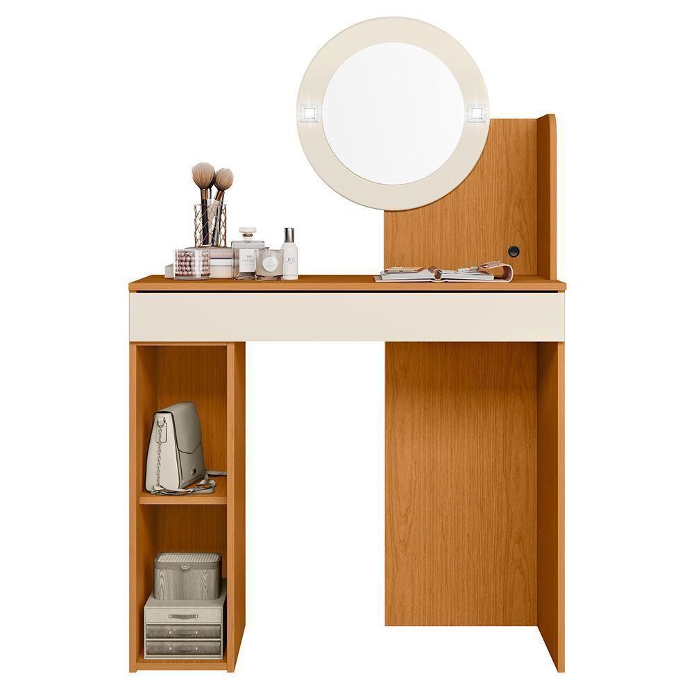 Penteadeira Camarim áurea 1 Porta E 1 Gaveta Cinamomo-off White - Móveis Albatroz Cinamomo-off White - 5