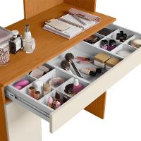 Penteadeira Camarim áurea 1 Porta E 1 Gaveta Cinamomo-off White - Móveis Albatroz Cinamomo-off White