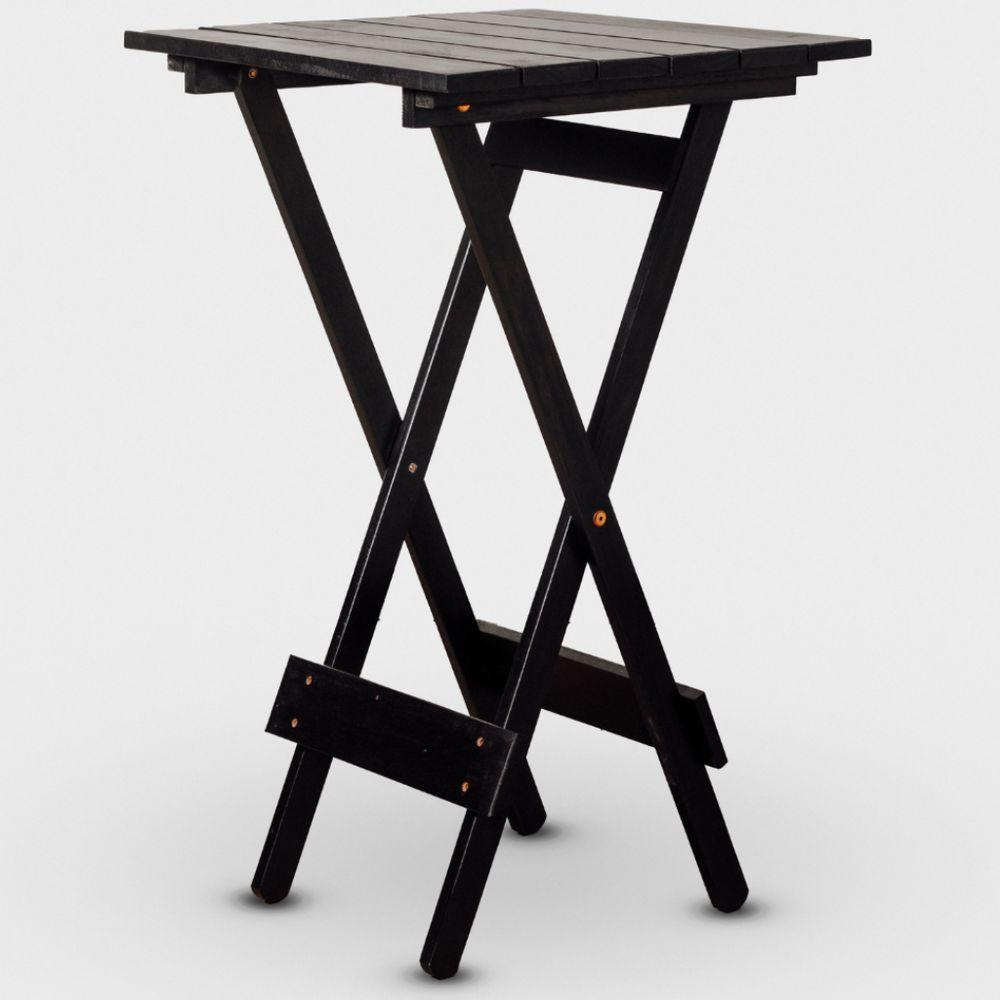 Conjunto De Mesa Bistrô E 02 Cadeiras Cor Preta - 2