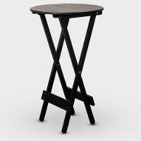 Conjunto De Mesa Bistrô Redondo E 02 Cadeiras Cor Preta - 2