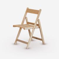 Conjunto De Mesa 70x70 Em Compensado E 04 Cadeiras Dobráveis Sem Pintura - 3