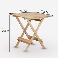 Conjunto De Mesa 70x70 Em Compensado E 04 Cadeiras Dobráveis Sem Pintura