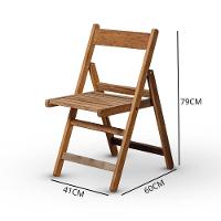 Conjunto De Mesa 70x70 E 02 Cadeiras Dobráveis Em Madeira Nobre Sem Pintura - 5