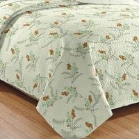 Kit Cobre Leito Colcha Daily Queen 3 Peças Dupla Face Estampado Floral - Floral 24 - 100% Poliéster - 3