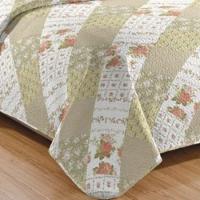 Kit Cobre Leito Colcha Daily King 3 Peças Dupla Face Estampado - Patchwork 44 - 100% Poliéster - 3