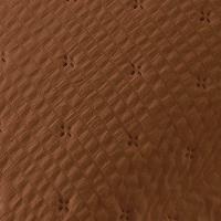 Kit Cobre Leito Colcha Craft Queen 3 Peças Percal 300 Fios Dupla Face Texturizado - Castanho - 4