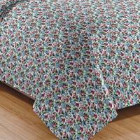 Kit Cobre Leito Colcha Daily King 3 Peças Dupla Face Estampado - Floral 21 - 100% Poliéster - 3