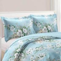 Kit Cobre Leito Colcha Daily Queen 3 Peças Dupla Face Estampado Floral - Floral 25 - 100% Poliéster - 2