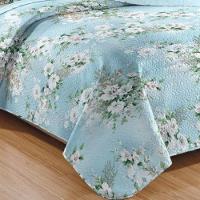 Kit Cobre Leito Colcha Daily Queen 3 Peças Dupla Face Estampado Floral - Floral 25 - 100% Poliéster - 3