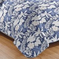 Kit Cobre Leito Colcha Daily Queen 3 Peças Dupla Face Estampado - Floral 41 - 100% Poliéster - 3