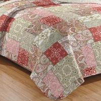 Kit Cobre Leito Colcha Daily King 3 Peças Dupla Face Estampado - Patchwork 47 - 100% Poliéster - 3