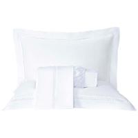 Jogo De Lençol Rebeca Queen 4 Peças Micropercal 300 Fios Ponto Palito Minimal - Branco - 3