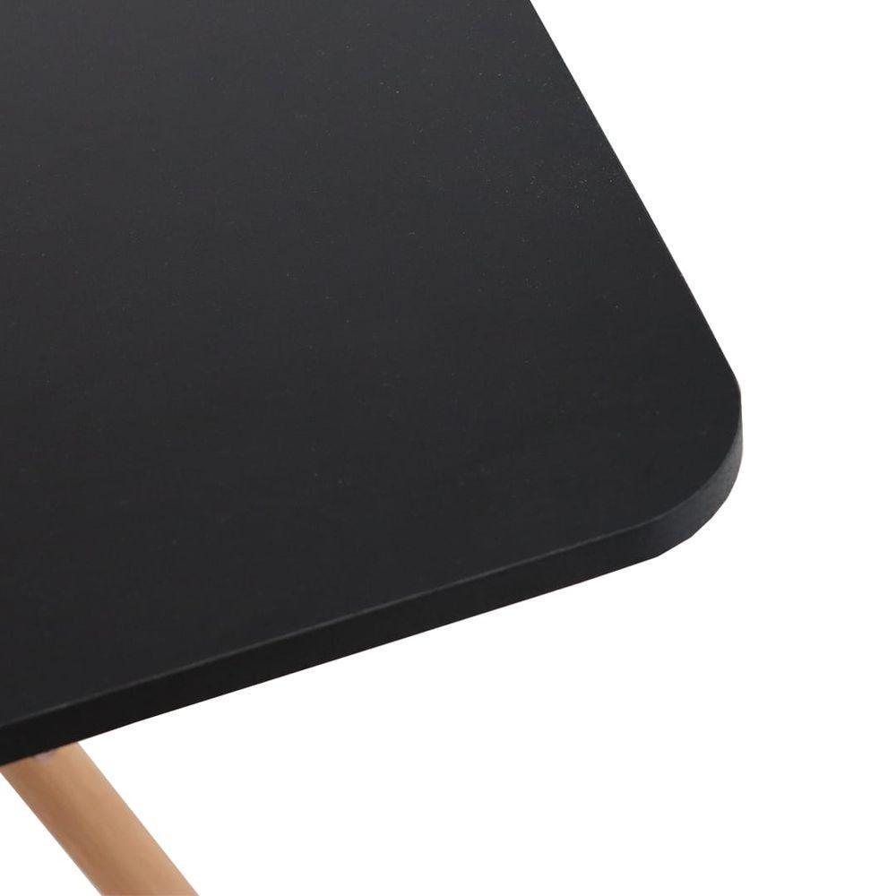 Mesa De Jantar Quadrada Eiffel 90cm Mdf Charles Eames - Base Em Madeira E Aço Carbono - 4