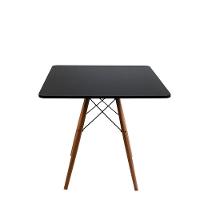 Mesa De Jantar Quadrada Eiffel 90cm Mdf Charles Eames - Base Em Madeira E Aço Carbono - 1