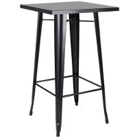 Mesa Bistrô Alta Tolix 60x60cm Preta, Ideal Para Bar, Café Ou área Gourmet - 1