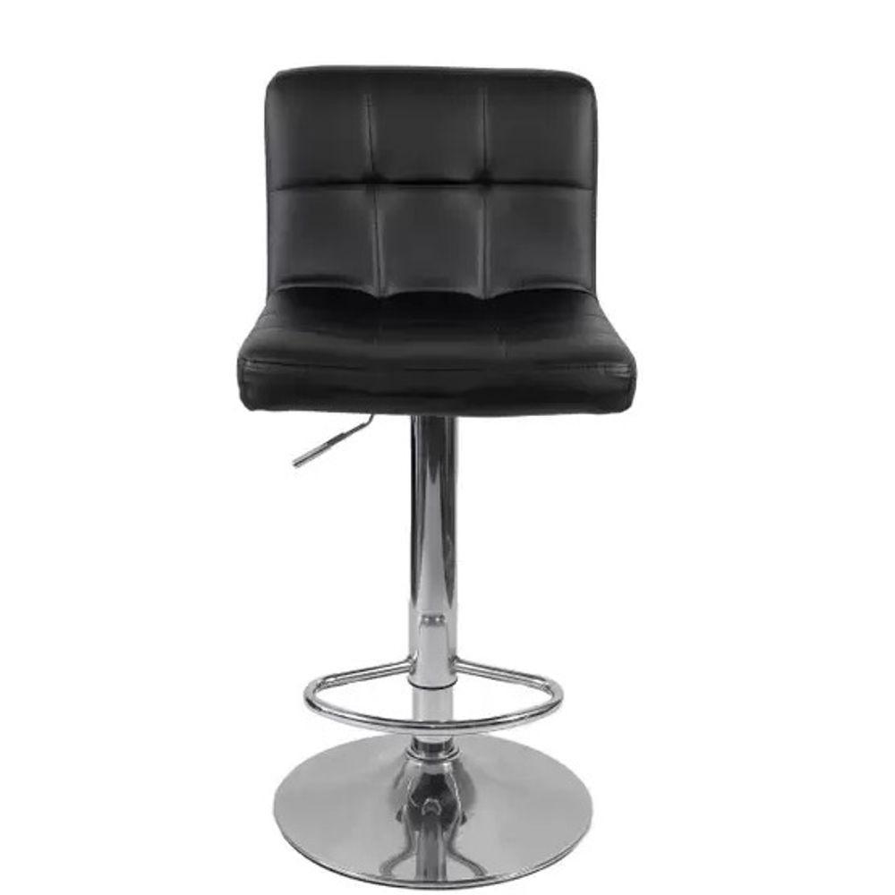 Conjunto Mesa Tolix Com 2 Banquetas Gomos Estofadas Conforto E Estilo - Preto - 7