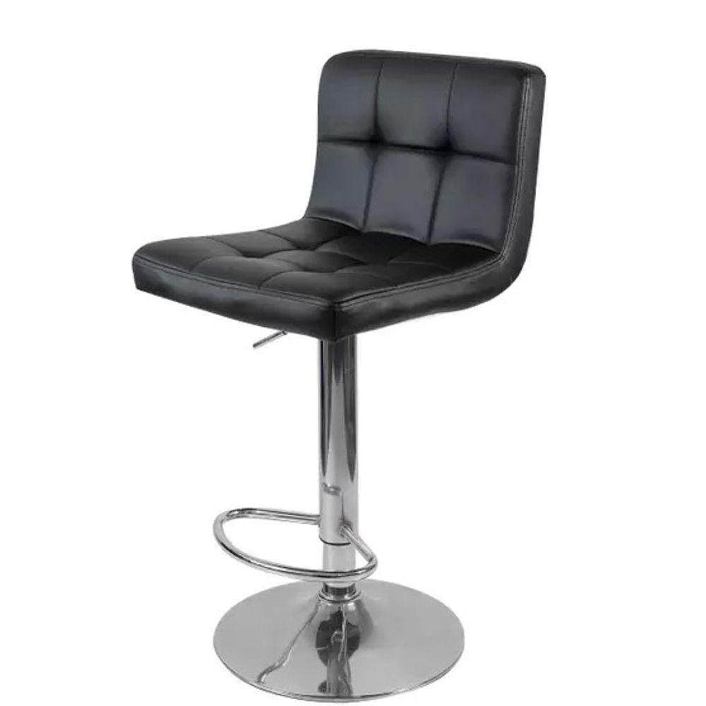 Conjunto Mesa Tolix Com 2 Banquetas Gomos Estofadas Conforto E Estilo - Preto - 9