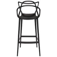 Conjunto Mesa Bistrô Tolix + 4 Banquetas Allegra Altas ? Estilo E Elegância Preto - 3