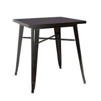 Mesa Tolix 80cm + 2 Cadeiras ? Conjunto Industrial E Moderno Preto - 3