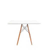 Mesa De Jantar Quadrada Eiffel 90cm Mdf Charles Eames - Branco - 2
