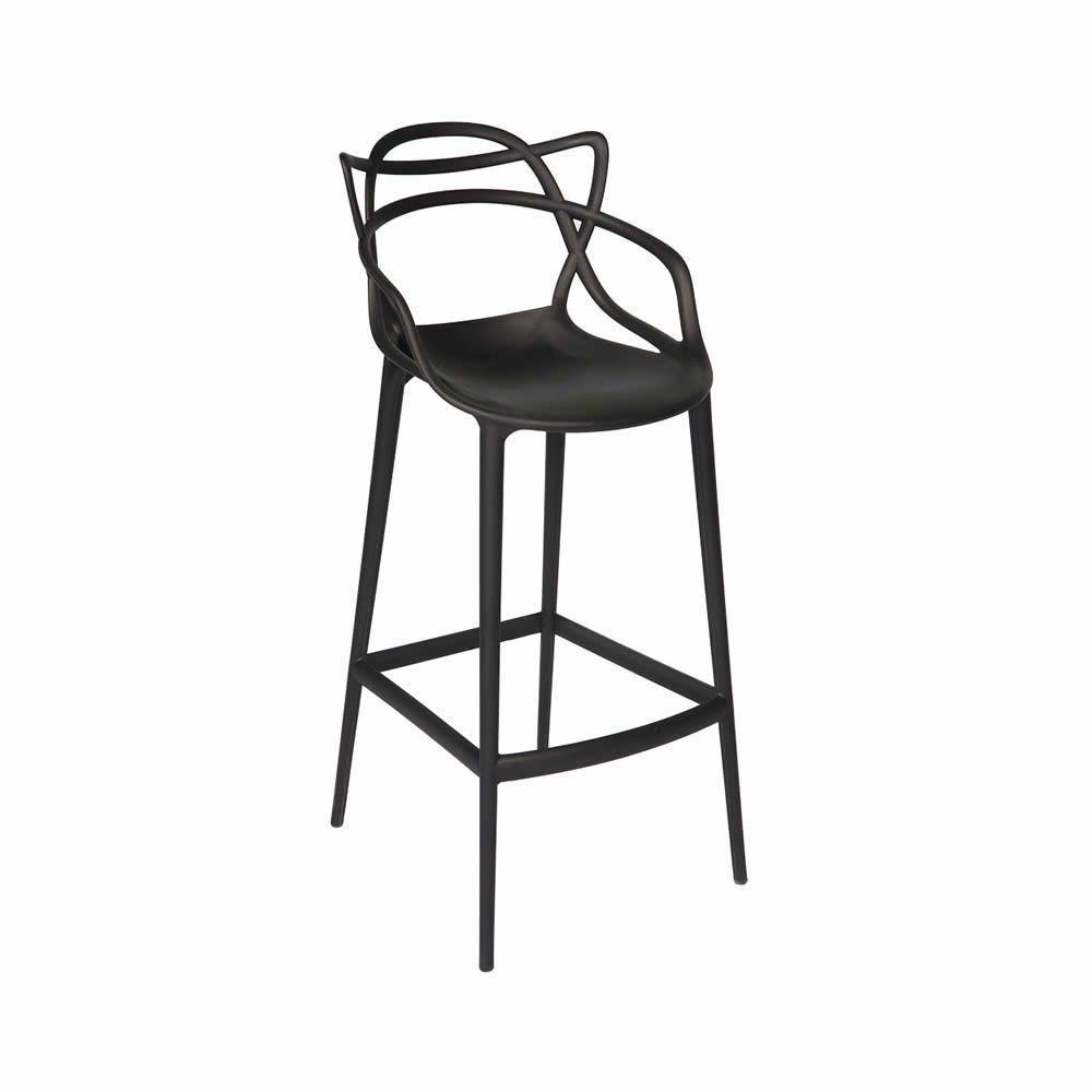 Kit Mesa Bistrô Tolix Com 2 Banquetas Altas Allegra ? Preto - 4