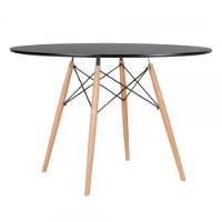 Mesa Eames Eiffel Wood Tampo De Madeira 120cm Preto - 1