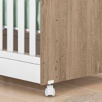 Jogo De Quarto Infantil Gr E Cômoda E Berço 1340 Doce Sonho carvalho-branco