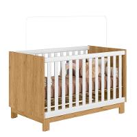 Berço Mini Cama Para Quarto Infantil Linha Encanto Slim freijo Toq-branco Acetinado - 5