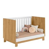 Berço Mini Cama Para Quarto Infantil Linha Encanto Slim freijo Toq-branco Acetinado - 6