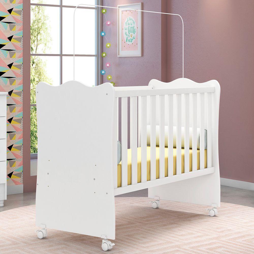 Jogo De Quarto Infantil Gr E Cômoda 2523 E Berço Doce Sonho branco - 10