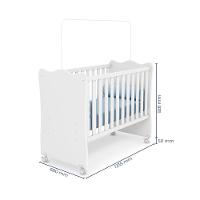 Jogo De Quarto Infantil Gr E Cômoda 2523 E Berço Doce Sonho branco - 8