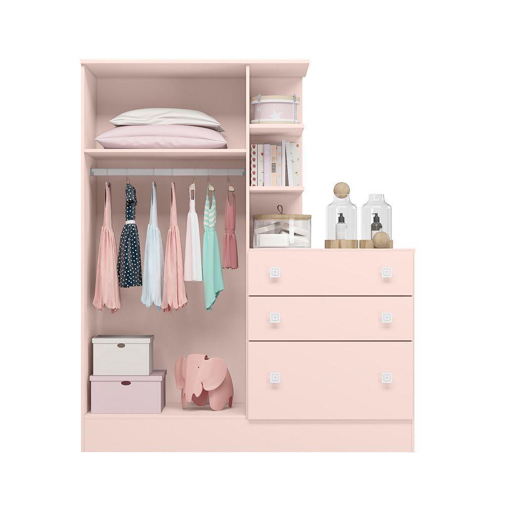 Jogo De Quarto Infantil Gr E Cômoda E Berço 3540 Doce Sonho rosa - 7
