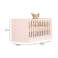 Jogo De Quarto Infantil Gr E Cômoda E Berço 1340 Doce Sonho rosa - 7