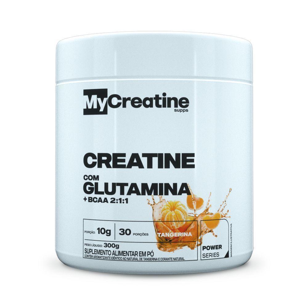 Creatina + Bcaa + Glutamina Mycreatine 300g Sabor Tangerina - 1