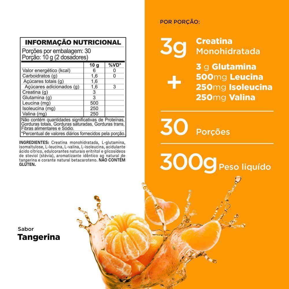 Creatina + Bcaa + Glutamina Mycreatine 300g Sabor Tangerina - 3