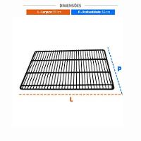 Grade Prateleira Para Visa Vcce570 Modelo Injetado Preta 55x53 - Refrimate - 2