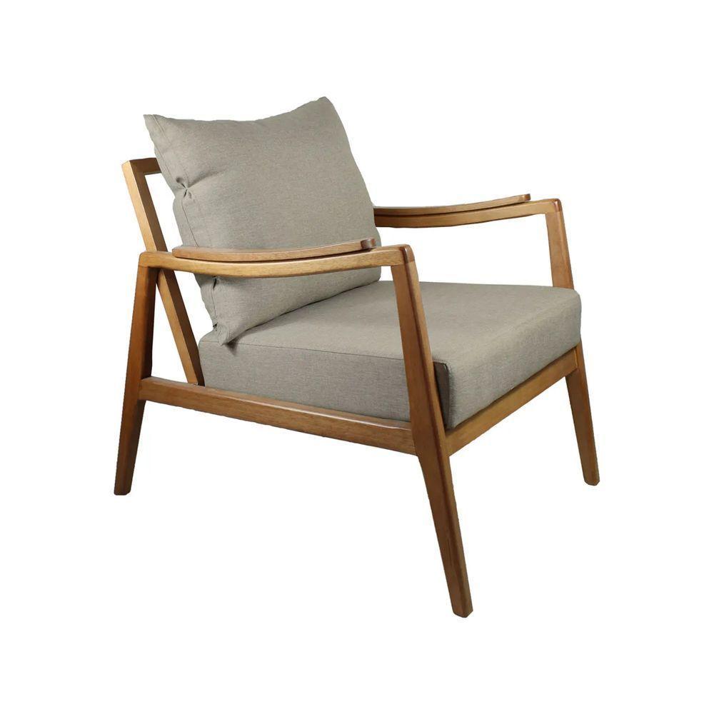 Poltrona Maya Cor Linho Cinza - 1