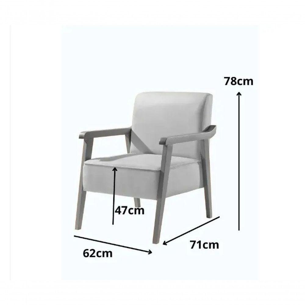 Poltrona Lina Linho Bege - 4