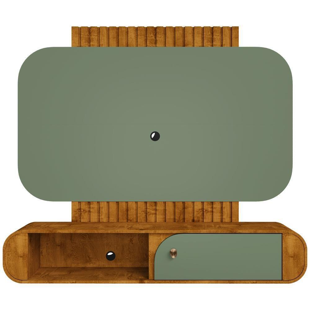 Painel Para Tv 55 Pol Com Bancada Suspensa Maestri B02 Naturalle Pistache - Lyam Decor - 3