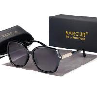 Óculos Polarizados Gradiente Fashion Borboleta Proteção Uv400 Preto Gradiente - 1