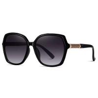 Óculos Polarizados Gradiente Fashion Borboleta Proteção Uv400 Preto Gradiente - 2