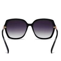 Óculos Polarizados Gradiente Fashion Borboleta Proteção Uv400 Preto Gradiente - 5