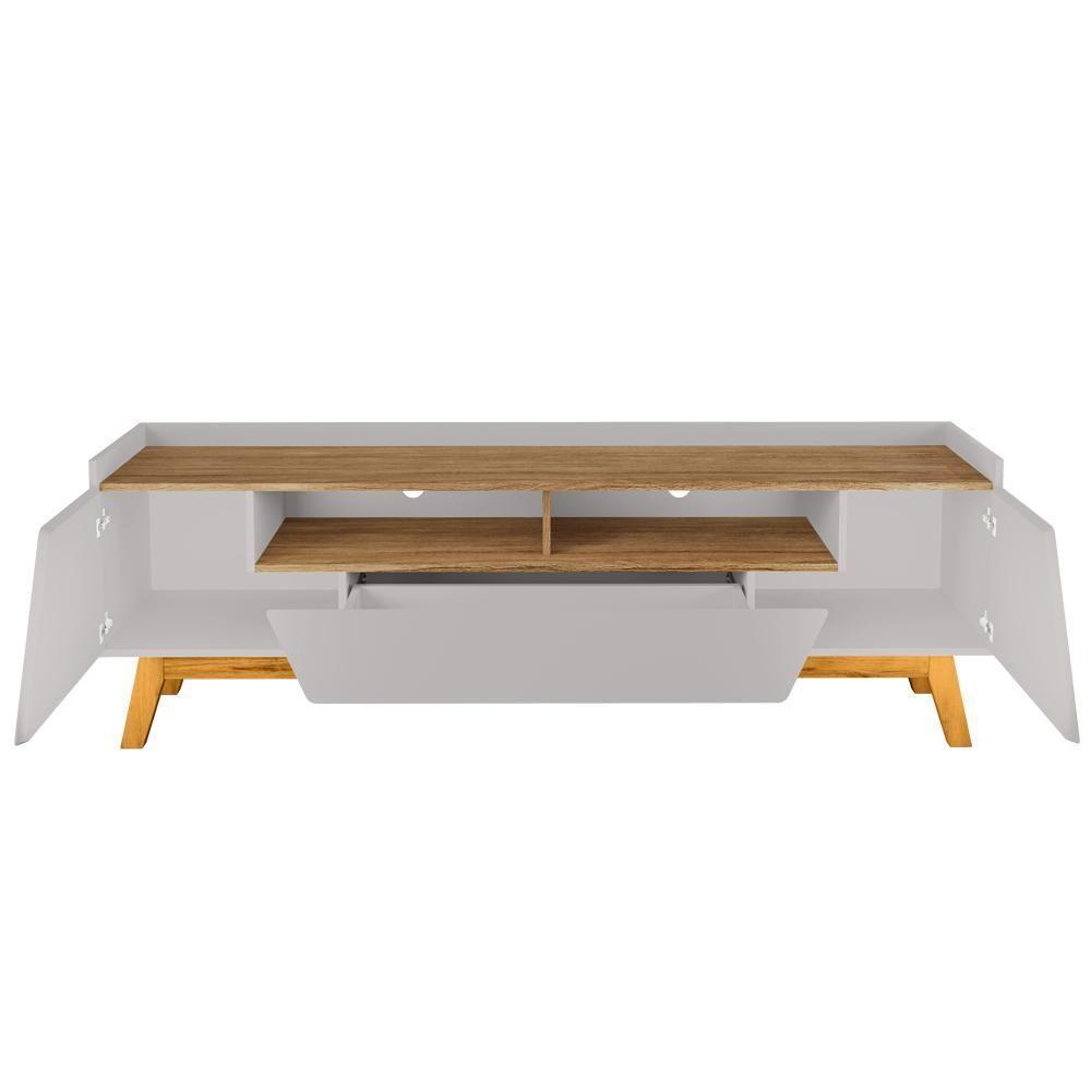 Rack Para Sala De Estar Tv 70 Pol 180cm Morello B02 Off White Cinamomo - Lyam Decor - 8