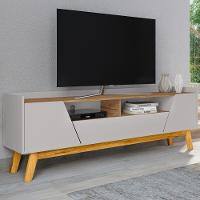 Rack Para Sala De Estar Tv 70 Pol 180cm Morello B02 Off White Cinamomo - Lyam Decor - 2