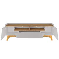 Rack Para Sala De Estar Tv 70 Pol 180cm Morello B02 Off White Cinamomo - Lyam Decor - 8